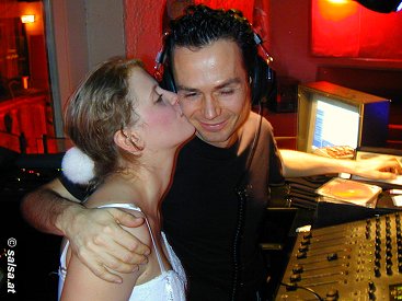 Salsa in Regensburg: Scala (Bild: DJ Haiko mit seiner Freundin Kerstin